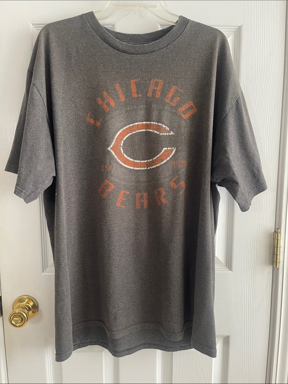 Men's Gray Vintage Graphic Tee Chicago Bears